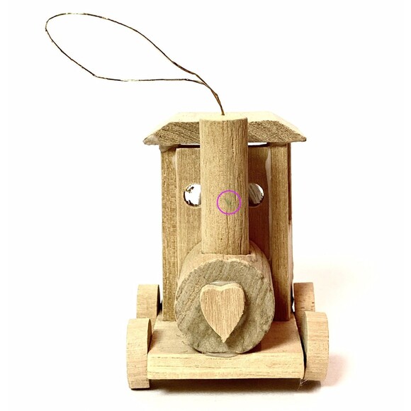 Vintage Wooden Girls at Play Christmas Ornaments Car Rocking Chair See Saw Lot - Picture 9 of 12